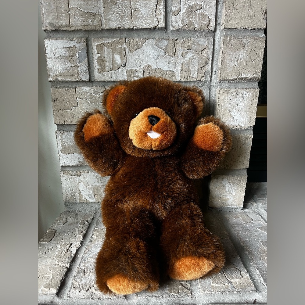 Vintage Princess Soft Toys Inc. Adorable Brown Plush Teddy Bear‎